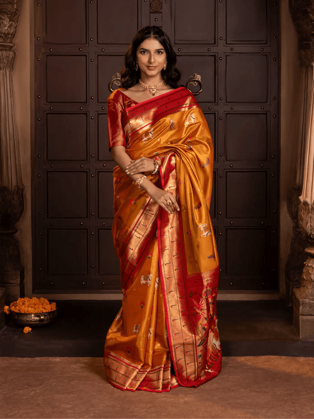 Banarasi Kora Silk Saree - Nirzara