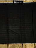 Black Pure Tissue Silk Saree - Nirzara