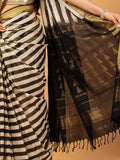 Black Pure Tissue Silk Saree - Nirzara