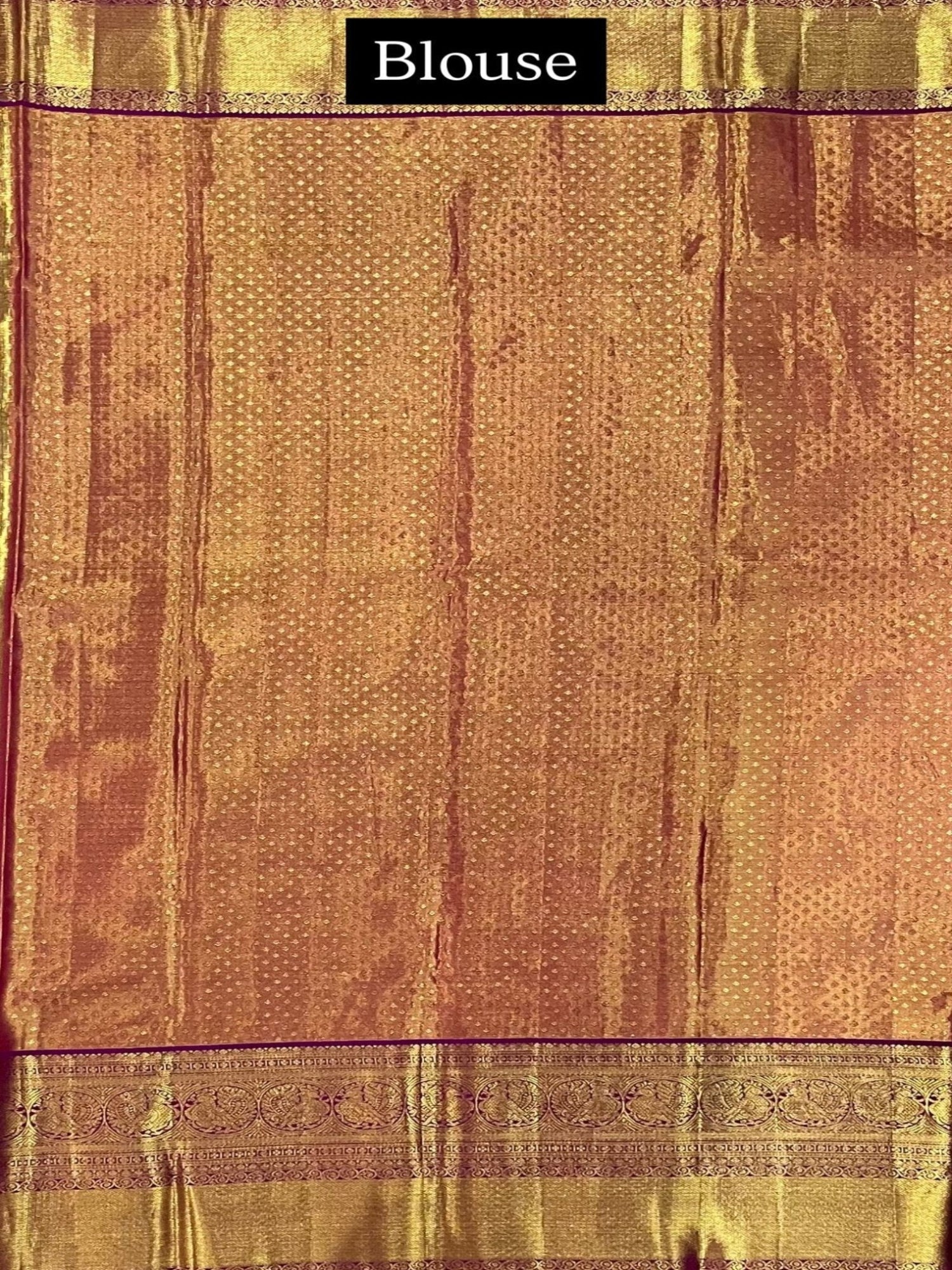 Blue Pure Silk Tissue Handwoven Kanjivaram Saree - Nirzara