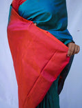 Blue Pure Soft Silk Upada Saree - Nirzara