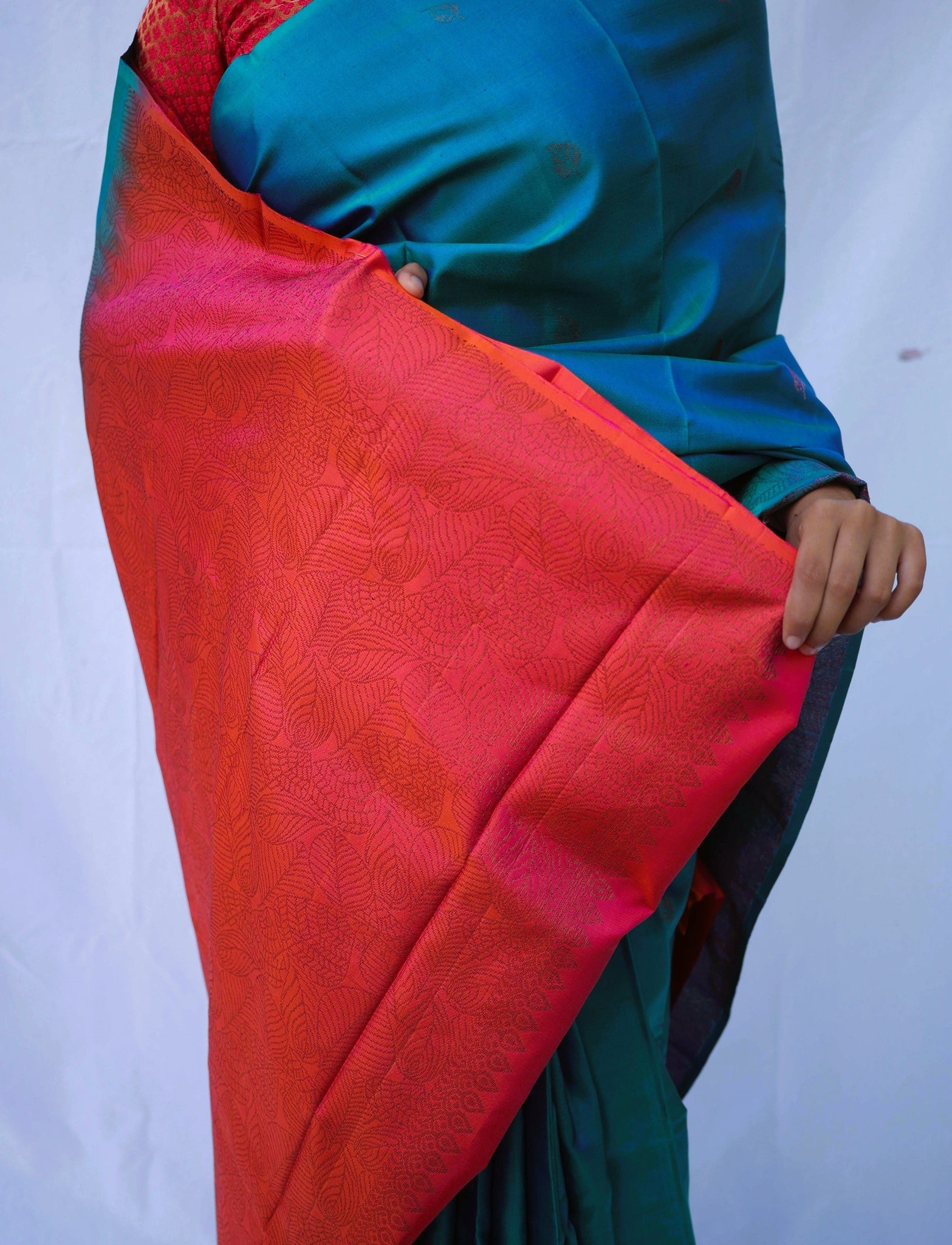 Blue Pure Soft Silk Upada Saree - Nirzara