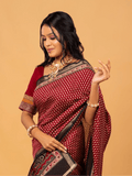 Brown Mul Cotton Saree - Nirzara