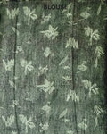 Forest Green Pure Mul Cotton Saree - Nirzara