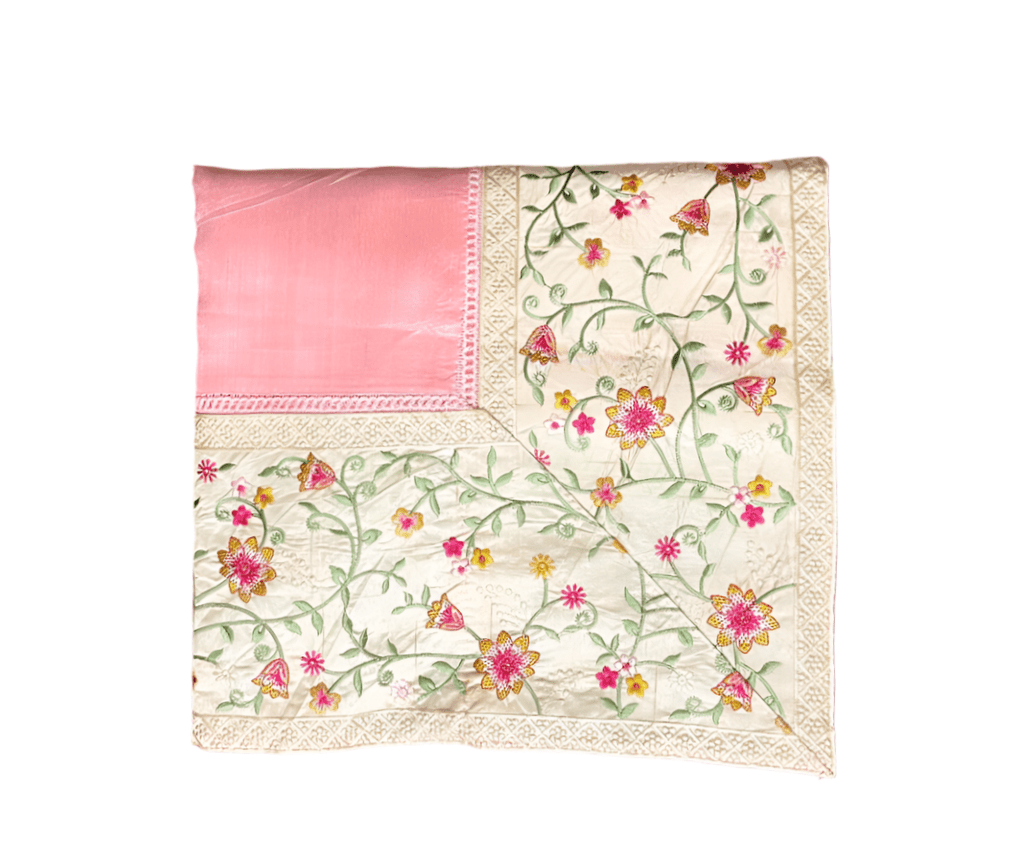 Pink Banarasi Cotton Saree - Nirzara