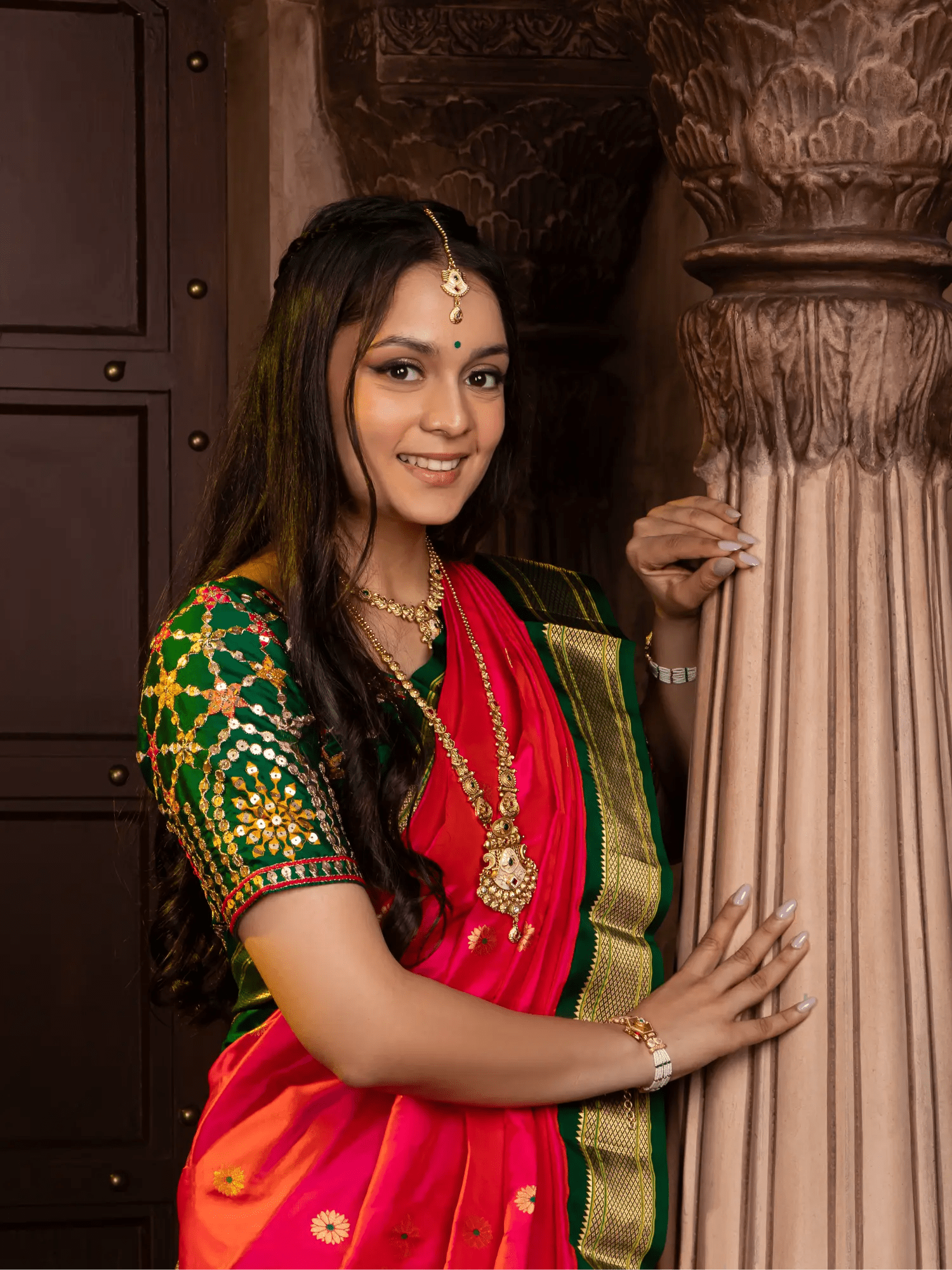 Pink Pure Paithani Saree - Nirzara