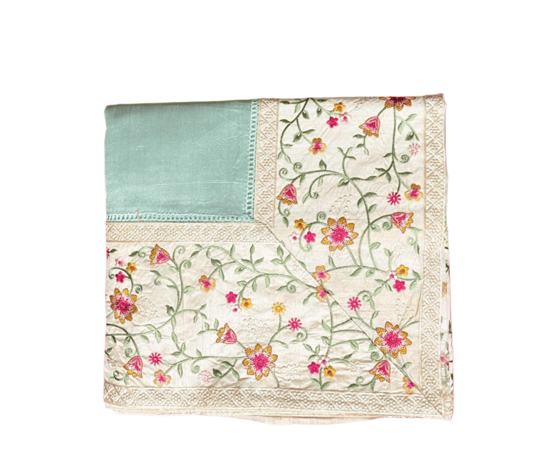 Pista Banarasi Cotton Saree - Nirzara