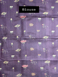 Wine Pure Tussar Silk Saree - Nirzara