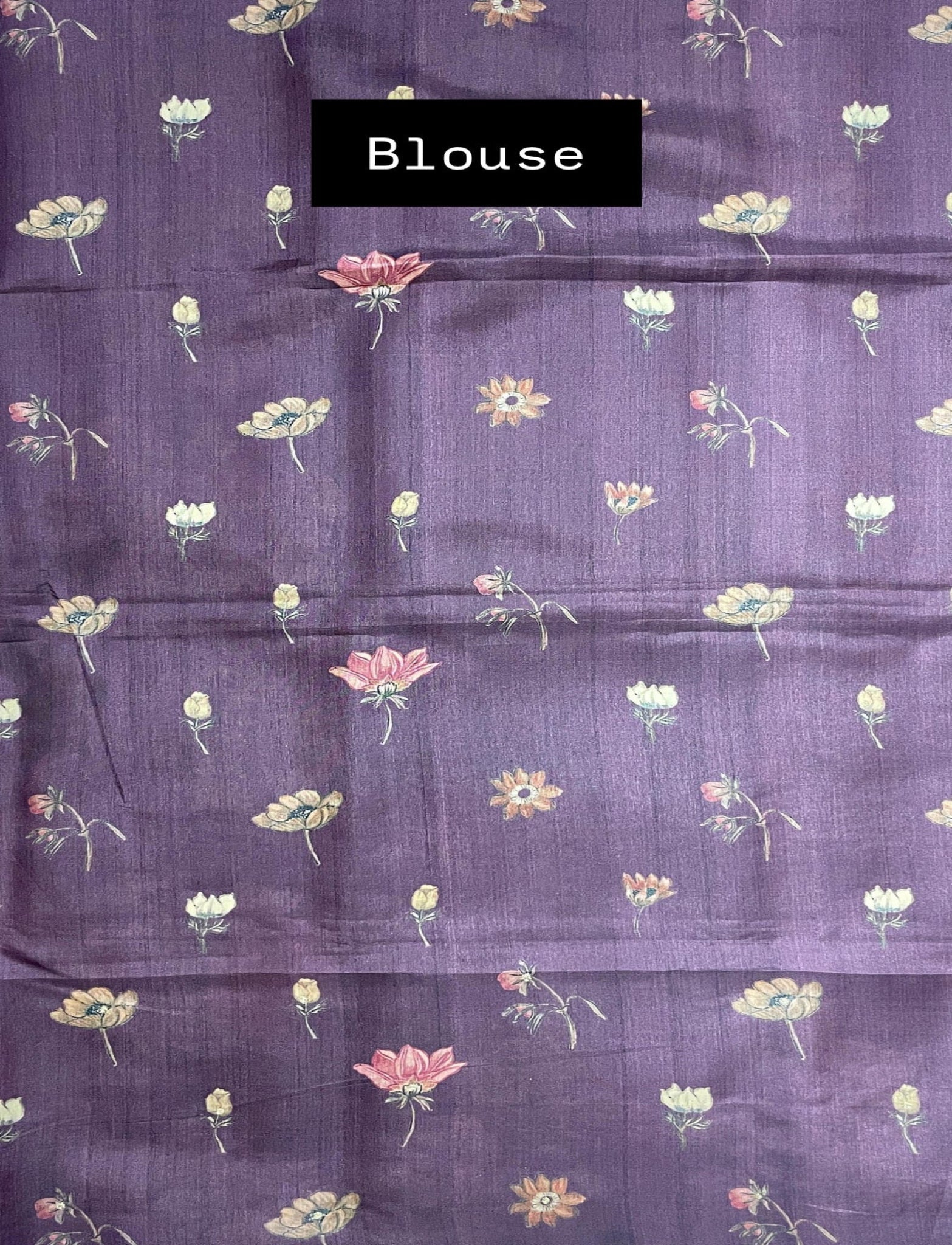 Wine Pure Tussar Silk Saree - Nirzara