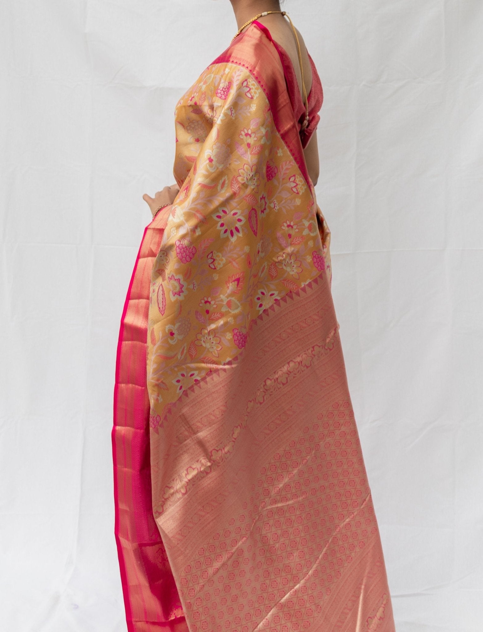 Yellow Semi - Silk - Nirzara