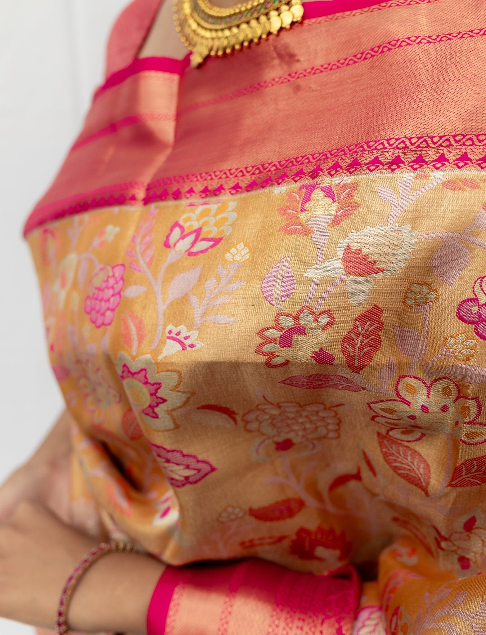Yellow Semi - Silk - Nirzara