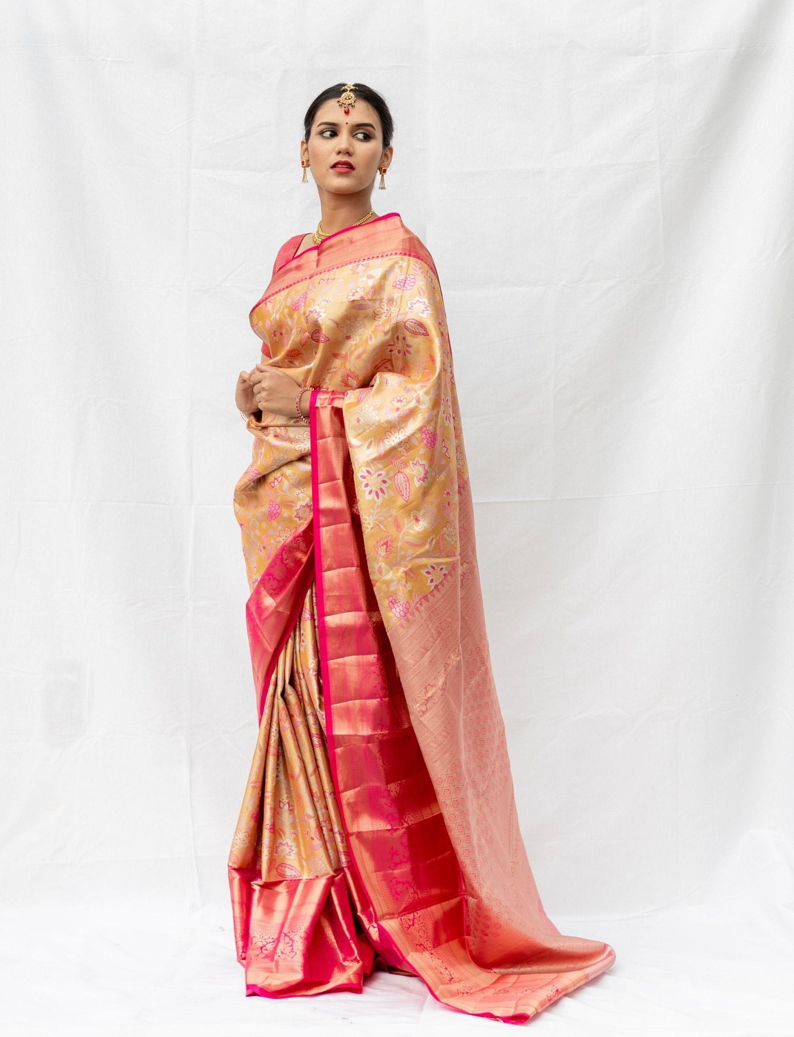 Yellow Semi - Silk - Nirzara