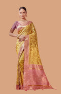 Yellow Semi Silk Saree - Nirzara