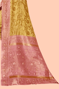 Yellow Semi Silk Saree - Nirzara